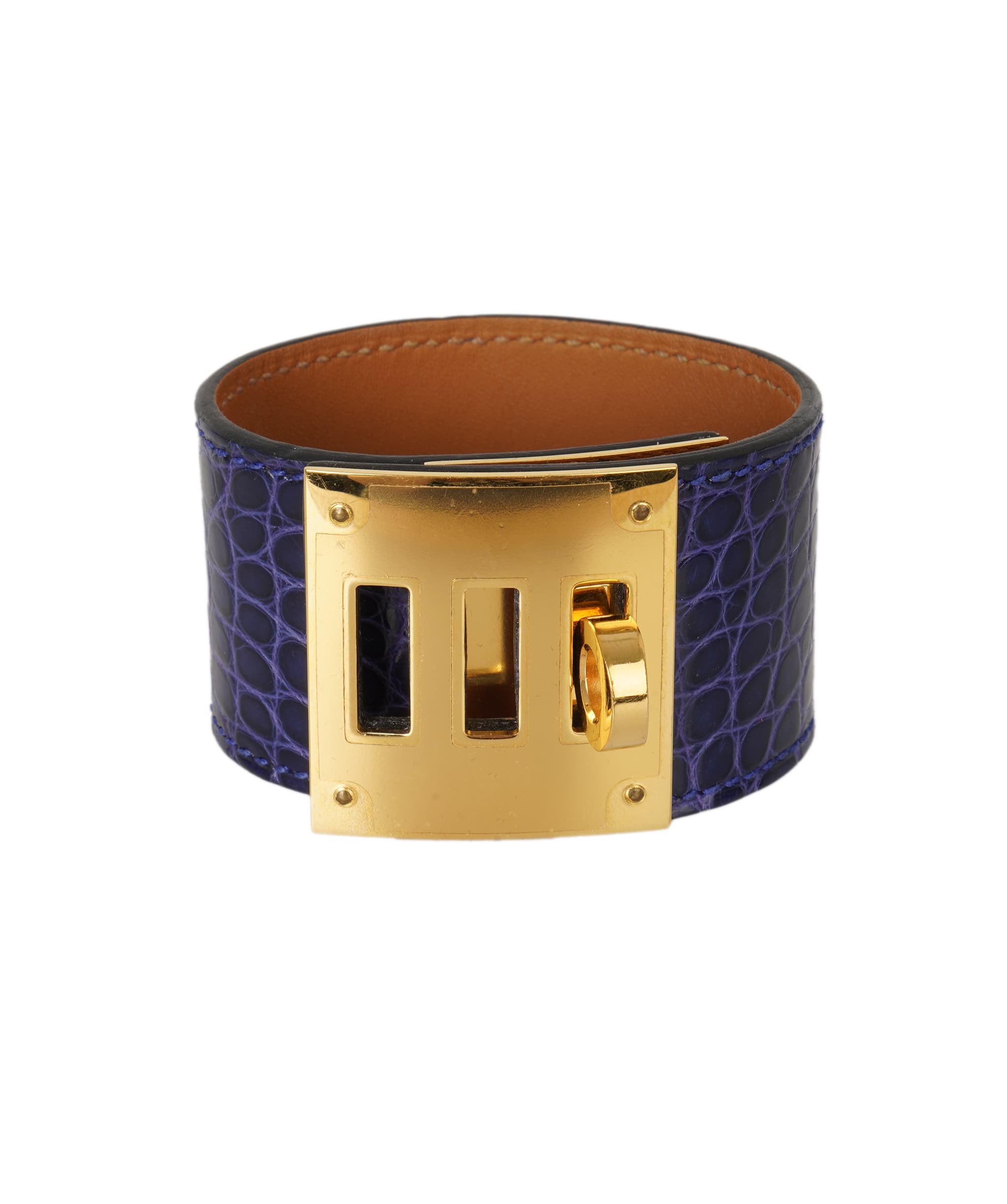 Hermes Electric Blue Alligator Bracelet ALC4154