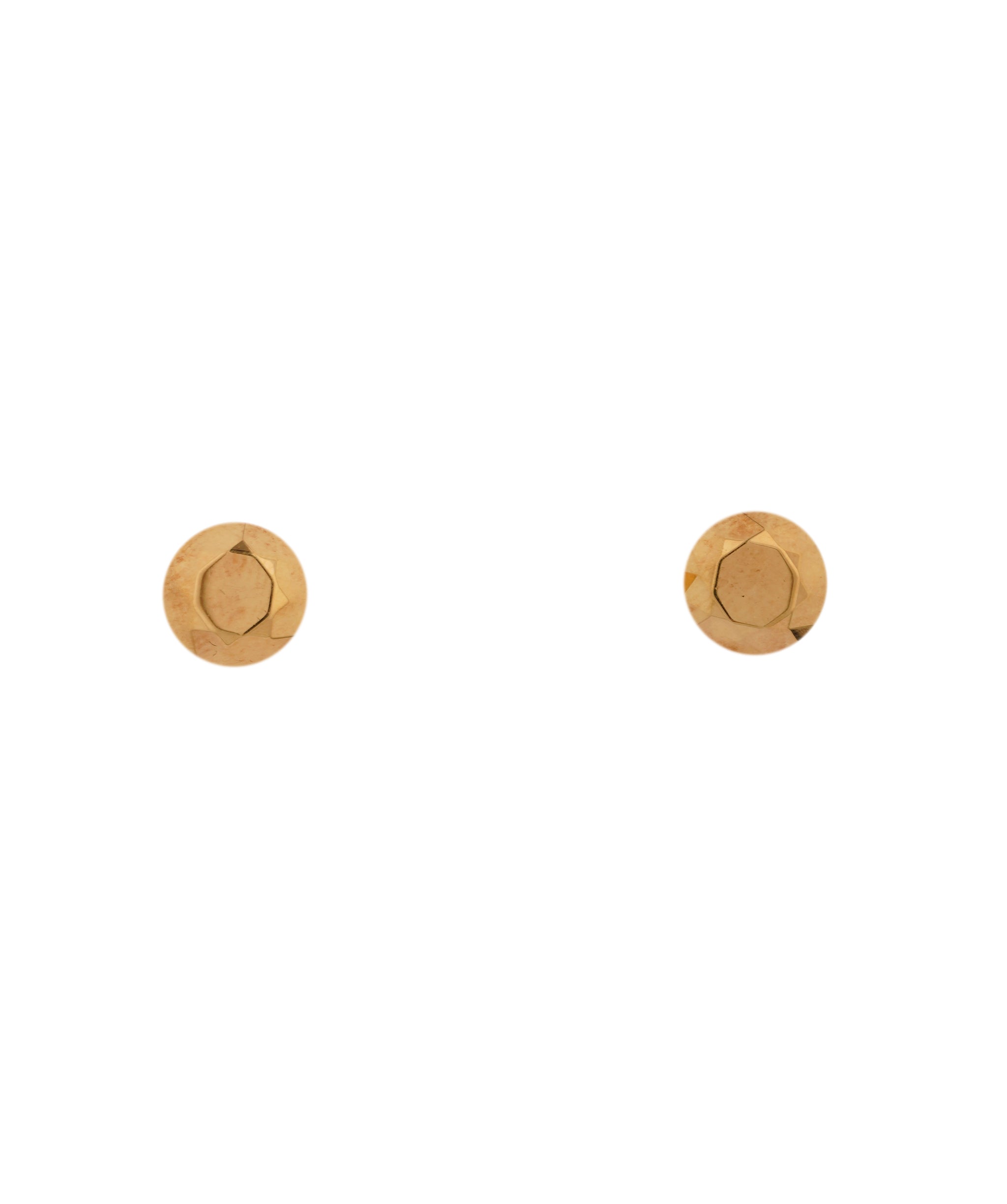 Tiffany & Co. 18K Gold Elsa Peretti TWO CARAT faceted earrings. 18k gold. AKC0756