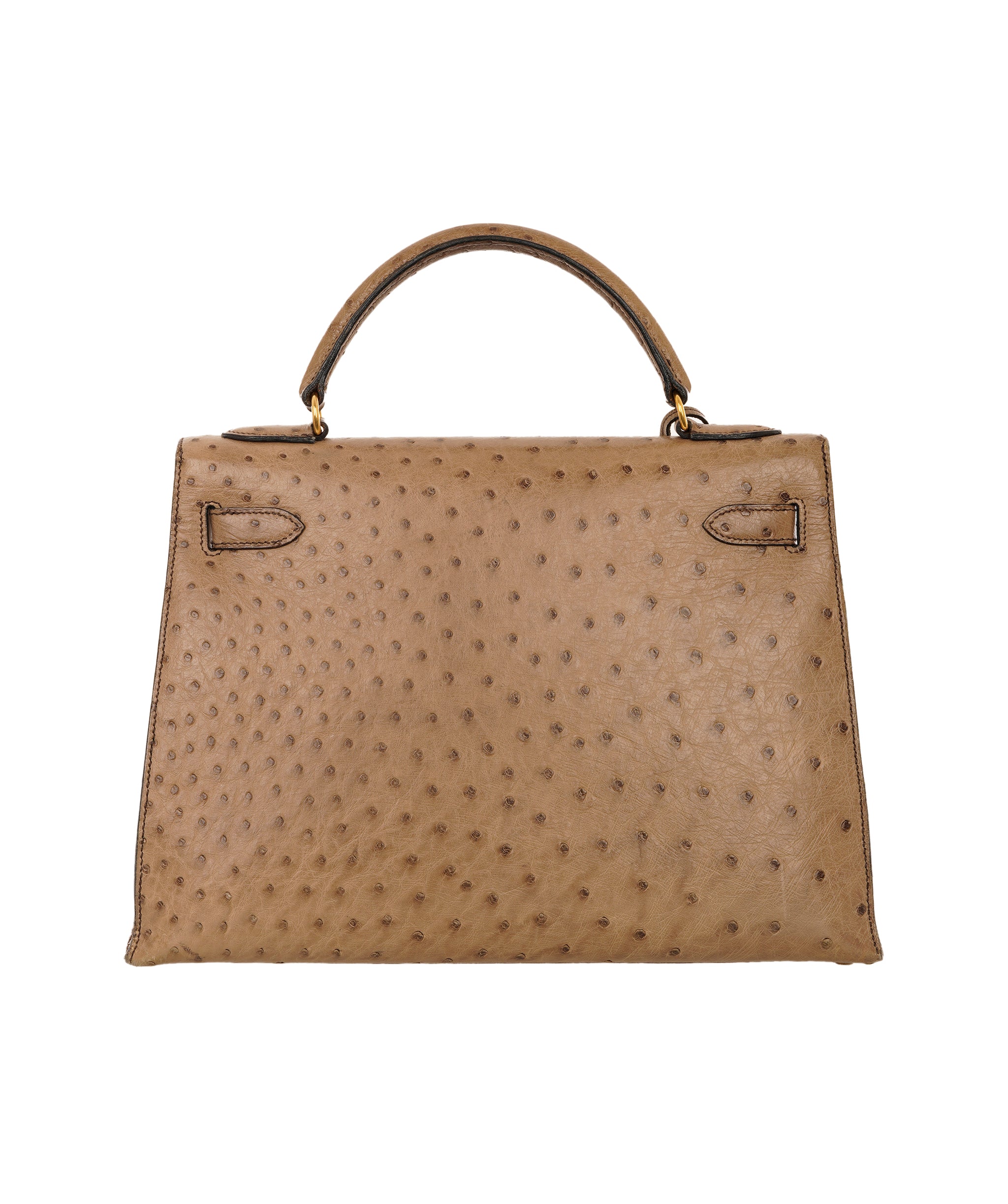 Hermès Kelly 32 in Etoupe Vintage Ostrich ALC4155