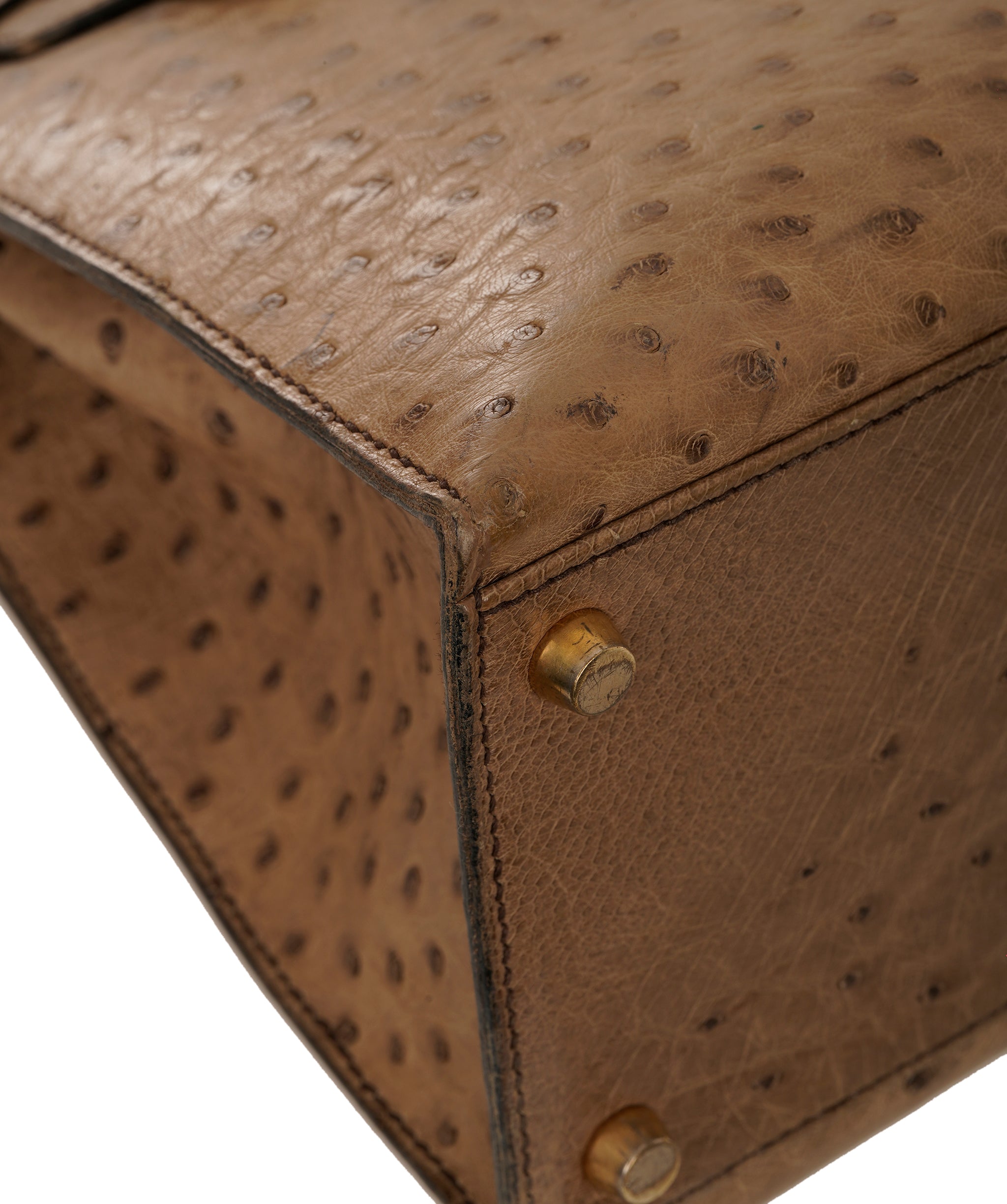 Hermès Kelly 32 in Etoupe Vintage Ostrich ALC4155