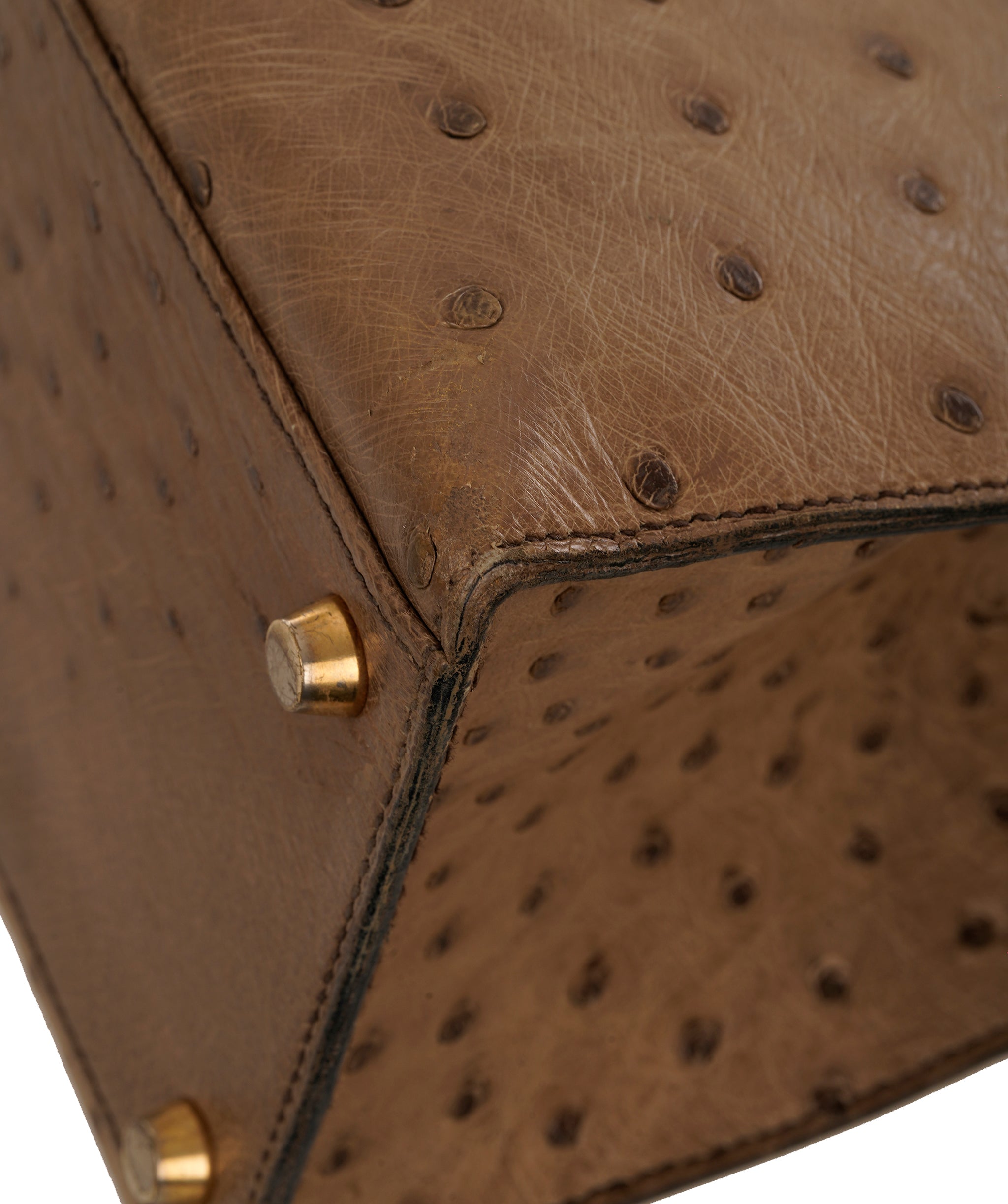 Hermès Kelly 32 in Etoupe Vintage Ostrich ALC4155