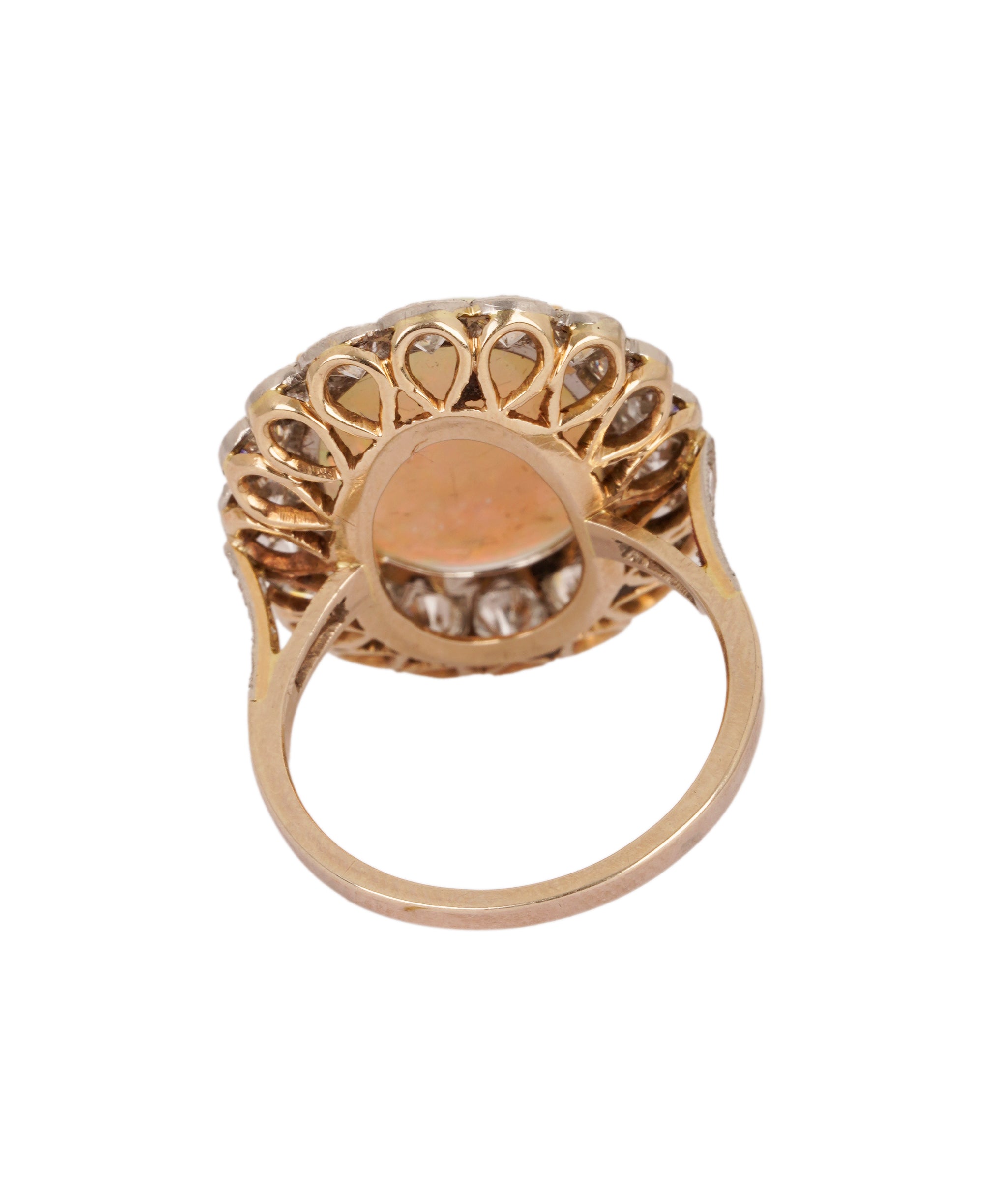 Fine Opal and Diamond Cluster Ring WA90651