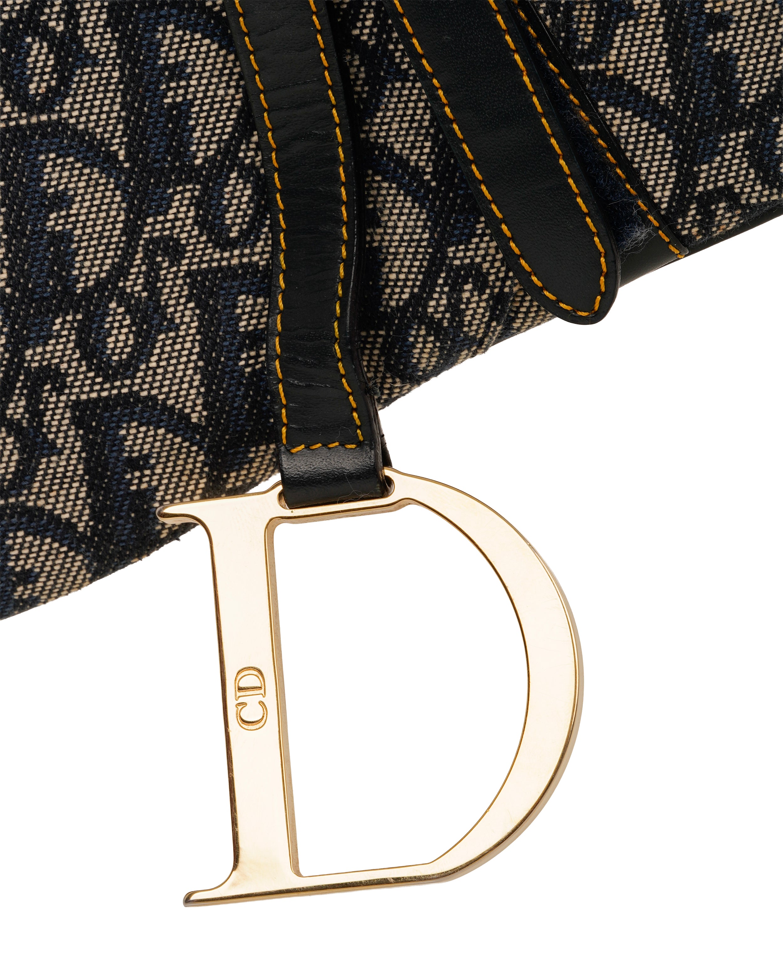 Christian Dior Oblique Saddle Bag With GHW ALL1169