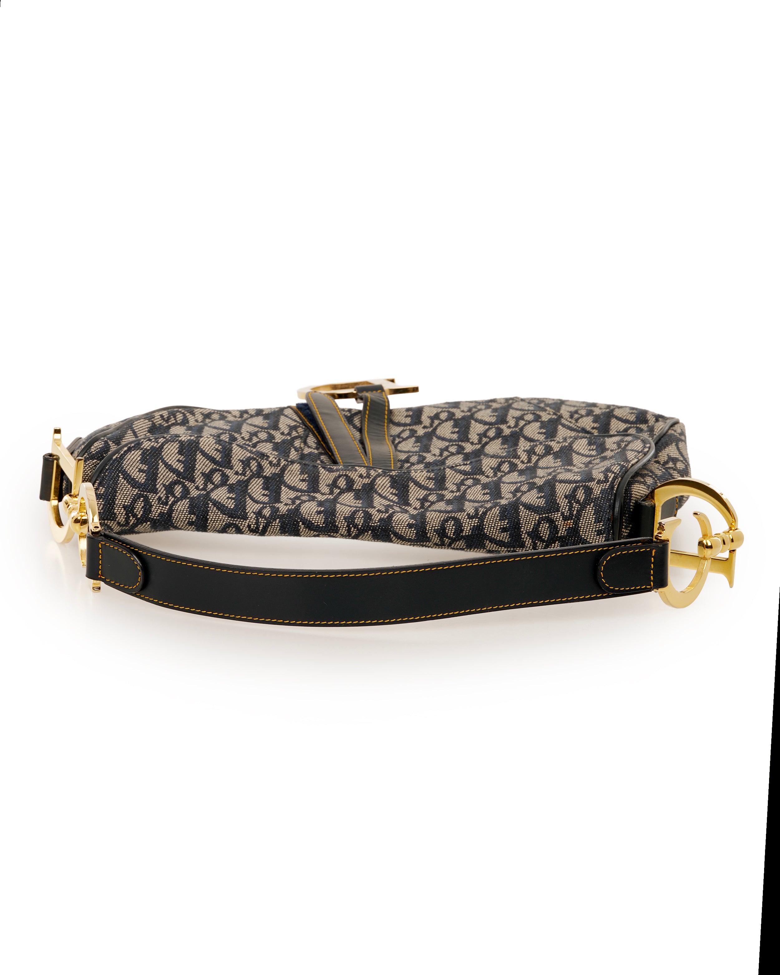 Christian Dior Oblique Saddle Bag With GHW ALL1169