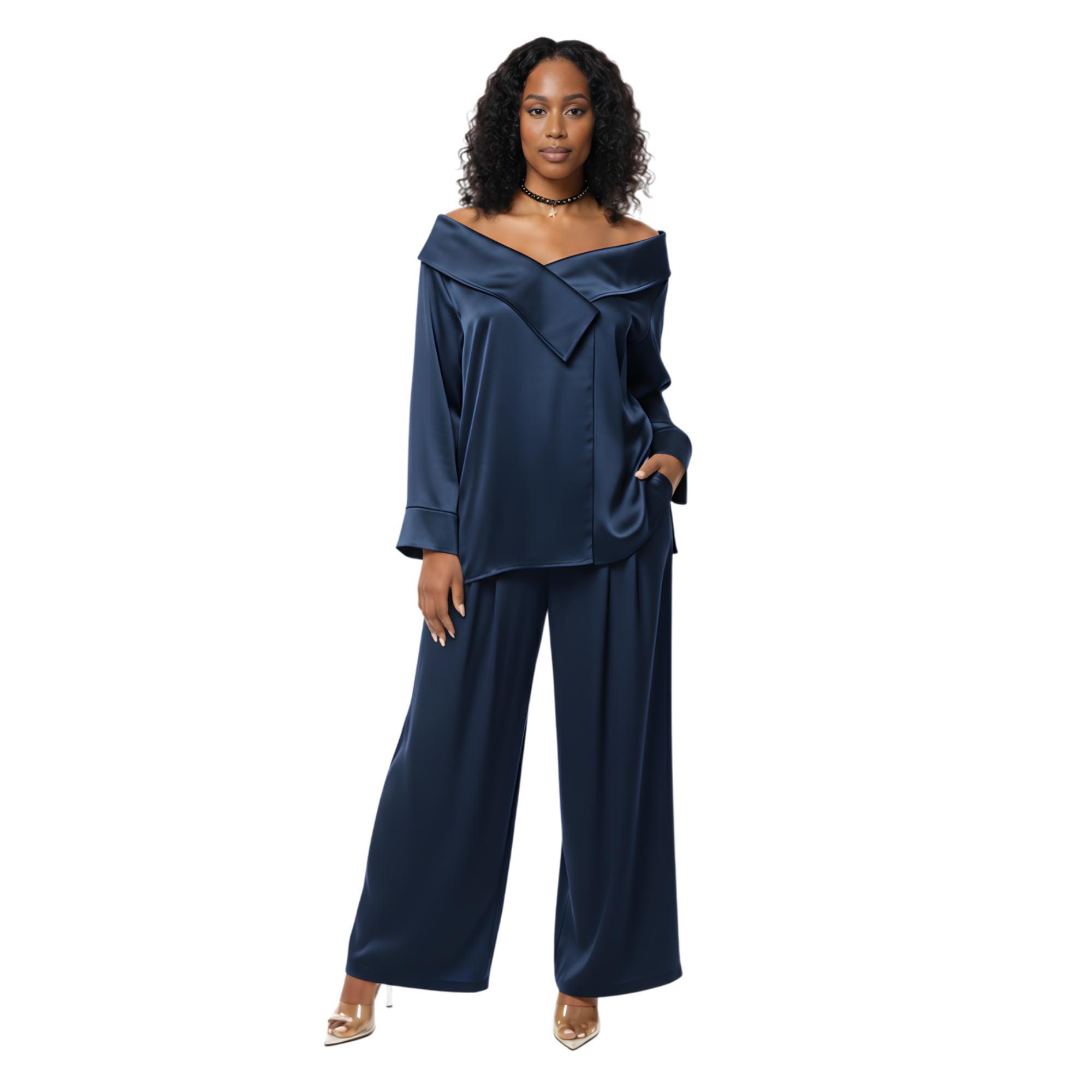 LOOSE FIT OFF SHOULDER TOP (قميص) “MELON B.”