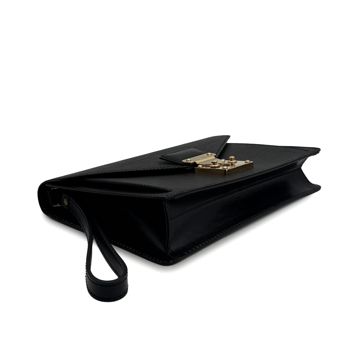 LOUIS VUITTON EPI SELLIER DRAGONNE CLUTCH BAG NOIR M52612 90325323