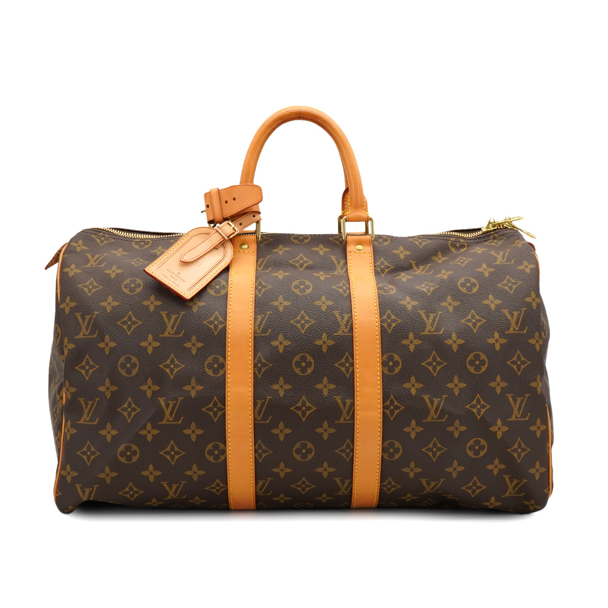 LOUIS VUITTON MONOGRAM KEEPALL 45 LUGGAGE BROWN M41428 90328689