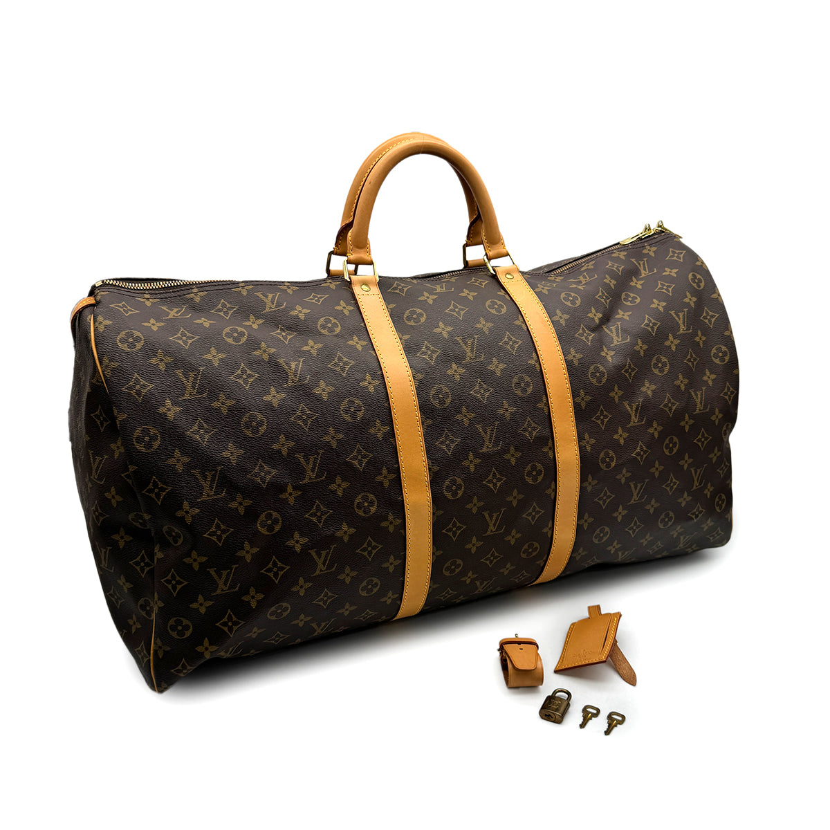 LOUIS VUITTON MONOGRAM KEEPALL 60 LUGGAGE BROWN M41422 90319139