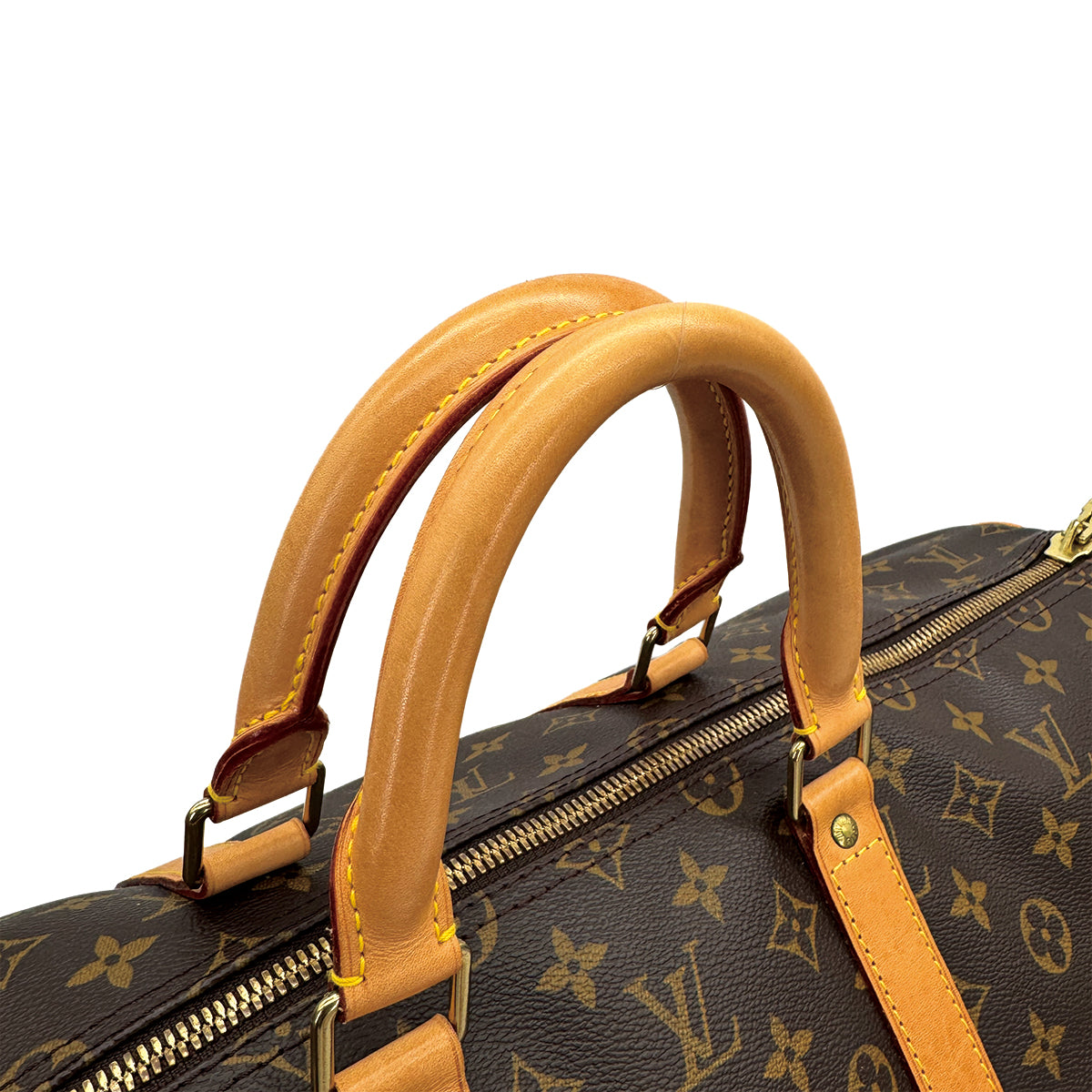 LOUIS VUITTON MONOGRAM KEEPALL BANDOULIERE 55 LUGGAGE BROWN M41414 90312566