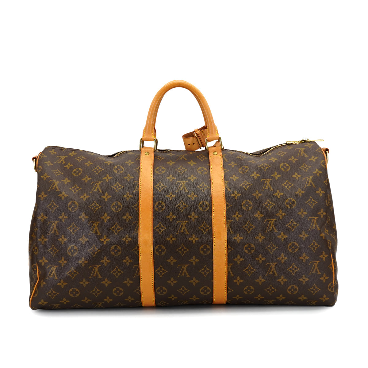 LOUIS VUITTON MONOGRAM KEEPALL BANDOULIERE 55 LUGGAGE BROWN M41414 90327887