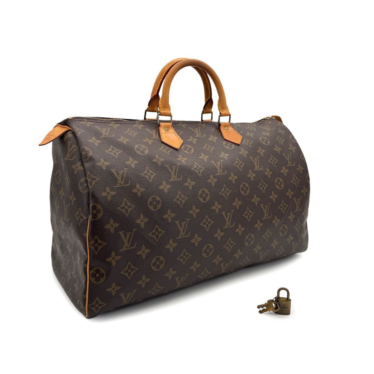 LOUIS VUITTON MONOGRAM SPEEDY 40 HAND BAG BROWN M41106 90312582