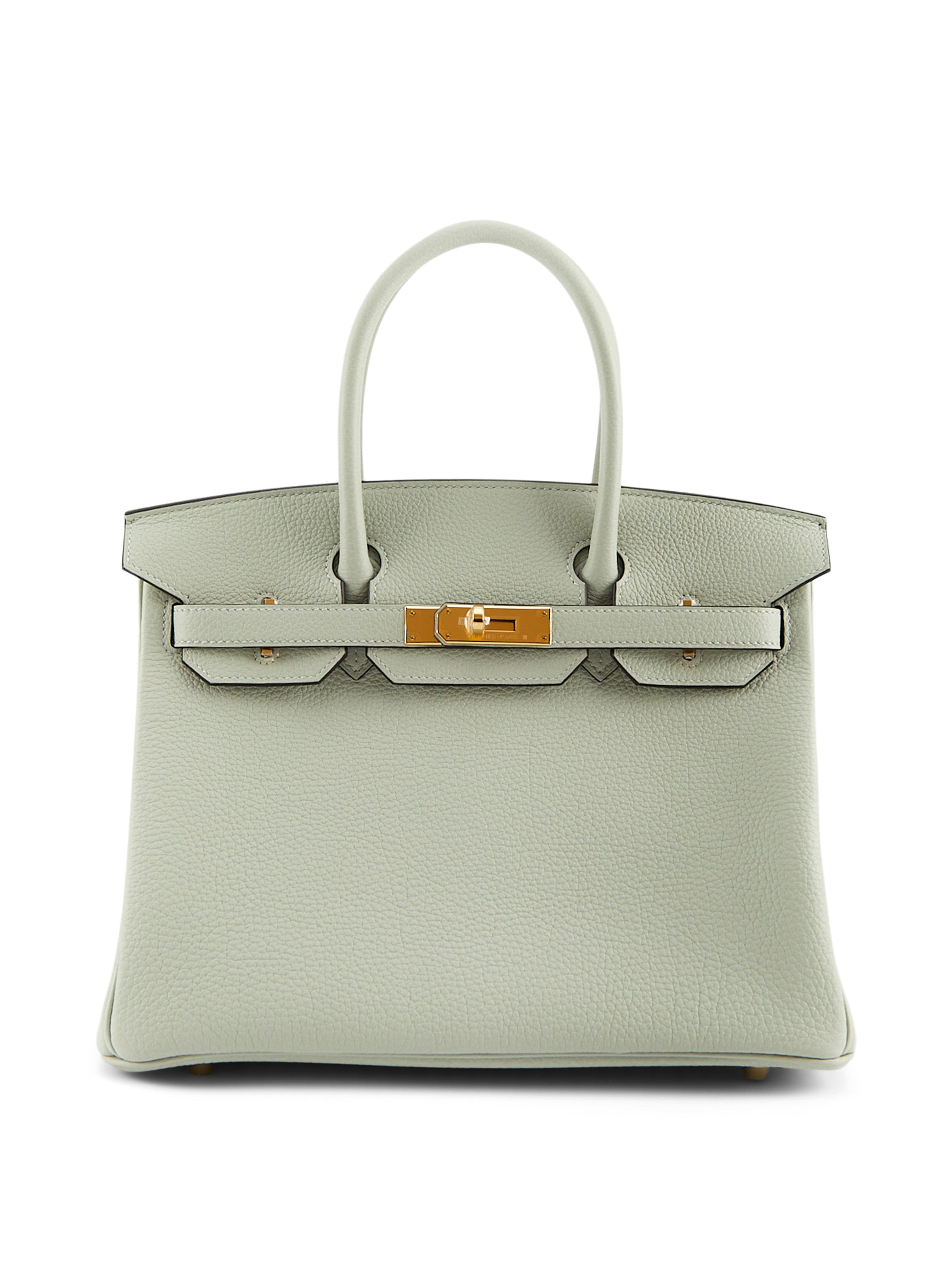 *LONDON LOCATED* HERMÈS BIRKIN 30CM GRIS NEVE Togo Leather with Gold Hardware