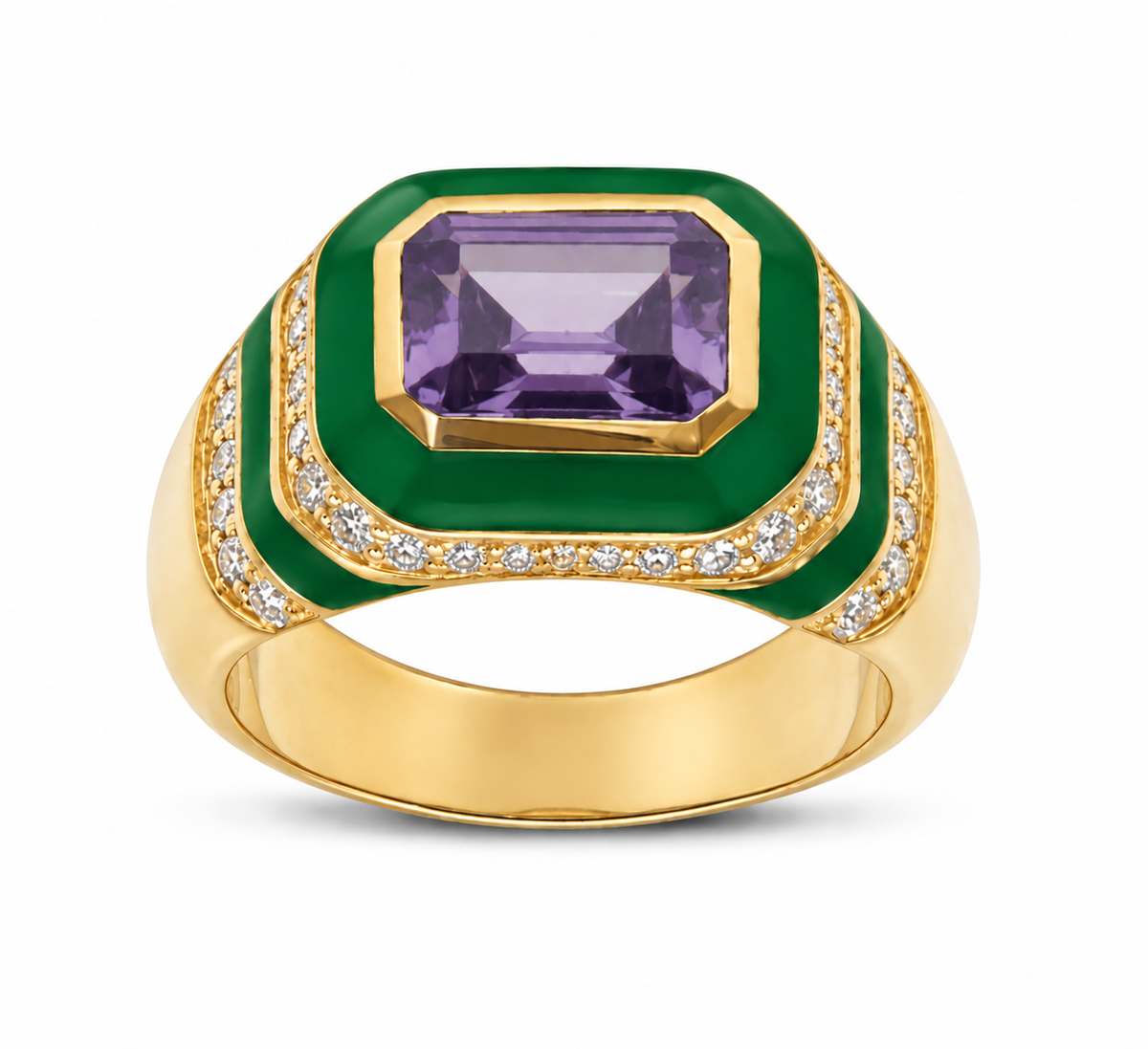 Kyma Dome Ring 18K Yellow Gold THOA001