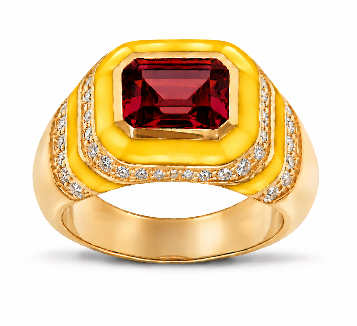 Kyma Dome Ring 18K Yellow Gold THOA001