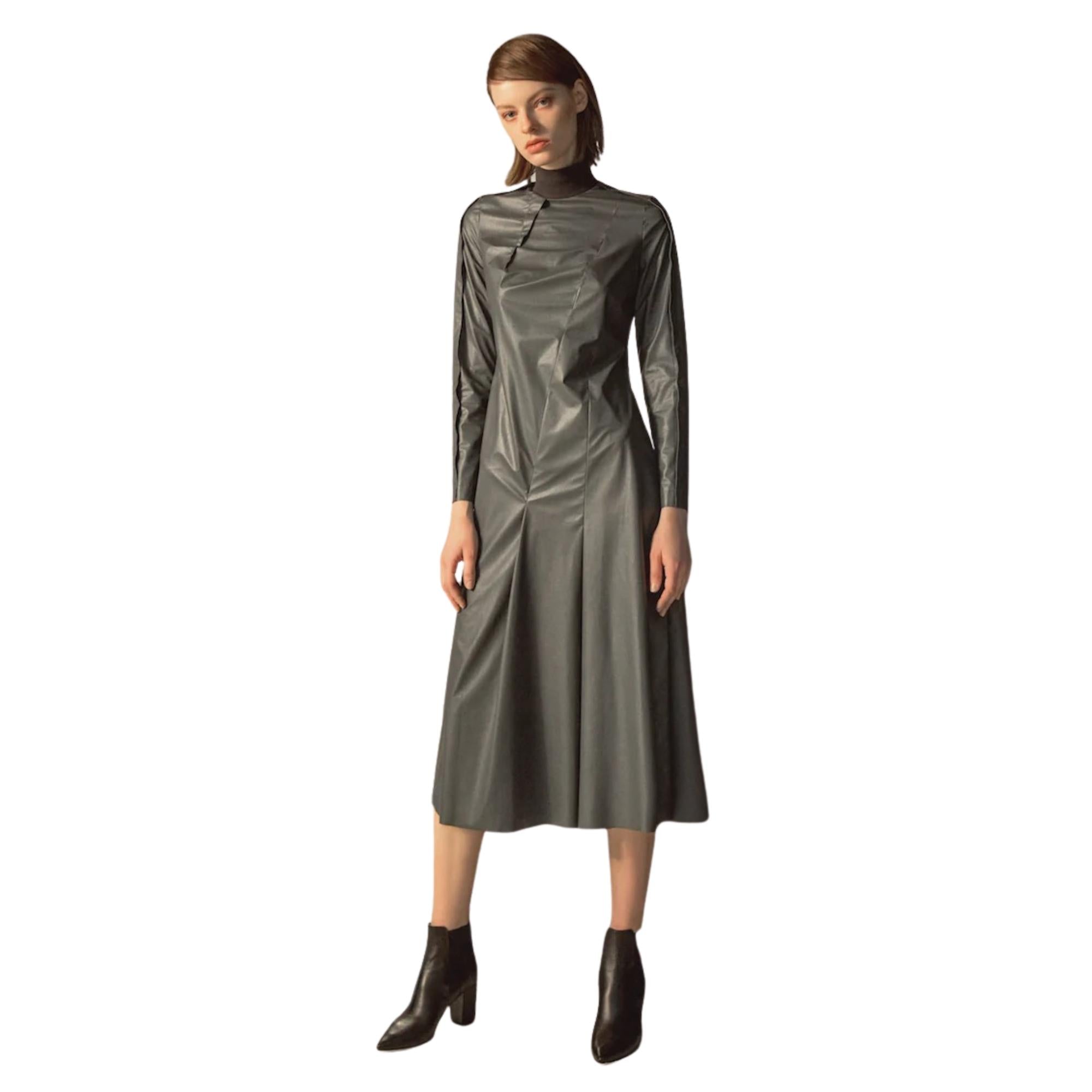 MAXI DRESS WITH LONG SLEEVES (فستان)