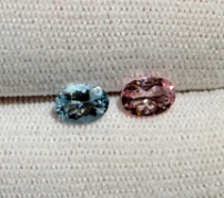 1.41ct Awesome aqua & morganite pair DXBCS3705