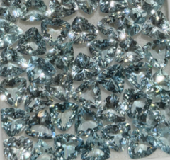 Aquamarine trillion shape 7mm (price per 1 stone) DXBCS3717 get one free