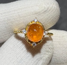 Fanta garnet ring with white zircon Silver 925 DXBCS3724
