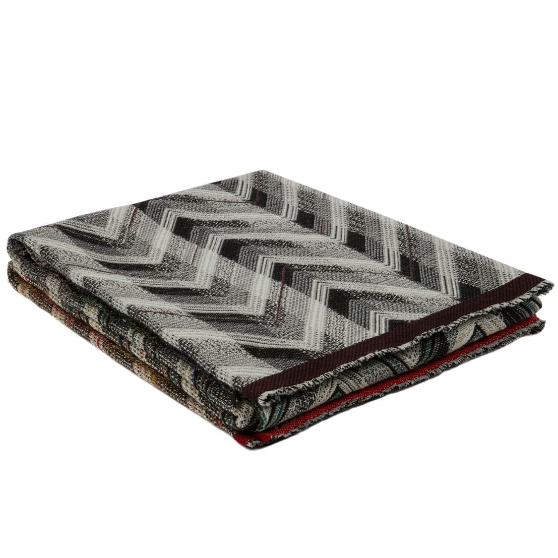 Missoni Home Grey & Black Brent Plaid Throw Blanket 140 x 190 ANL0187