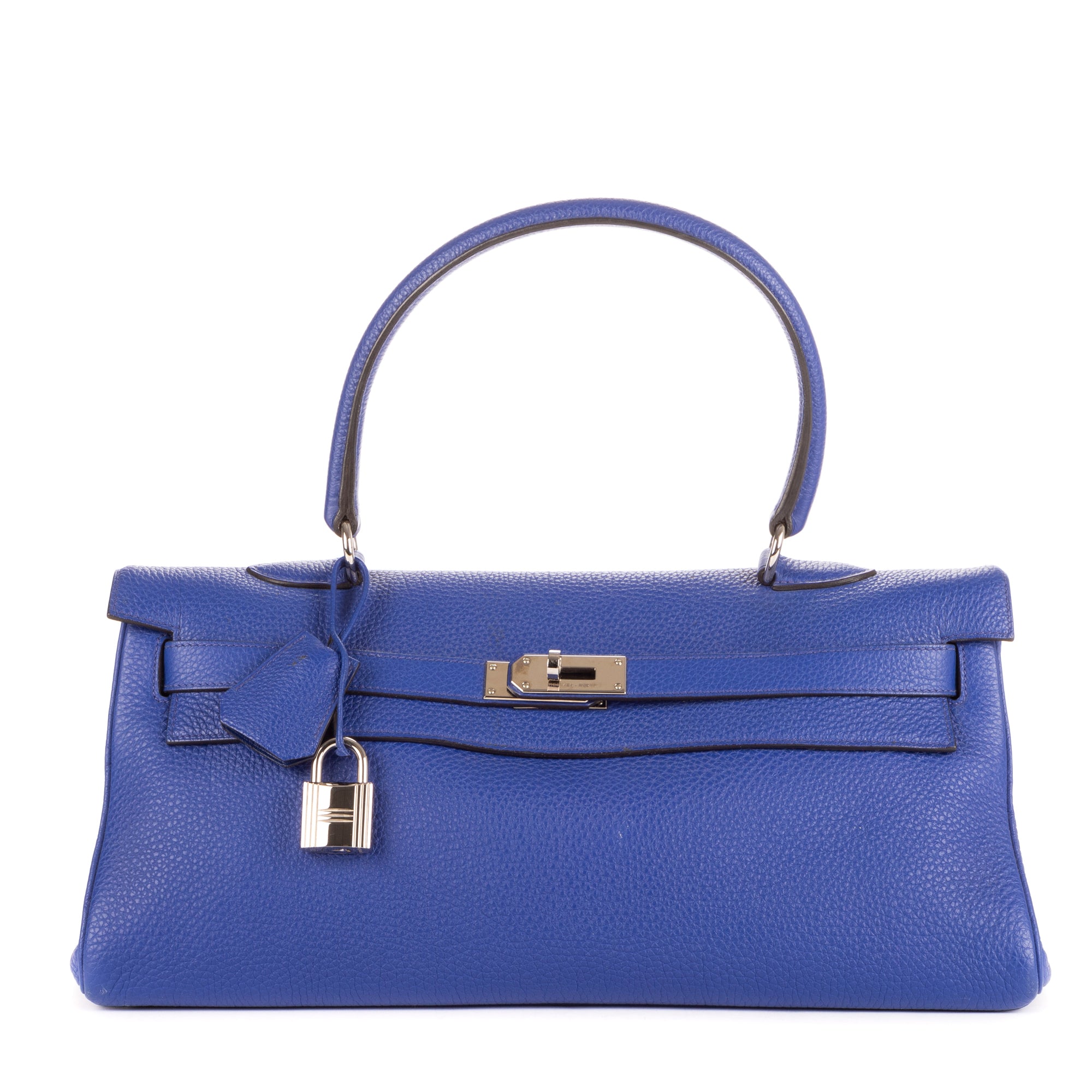 Hermès Kelly Shoulder 40 Bleu Electrique Togo Leather OAG7354