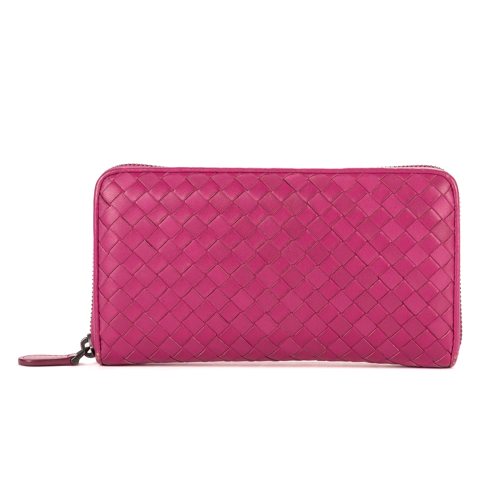 Bottega Veneta Pink Calf Leather Zip-Around OAH0029
