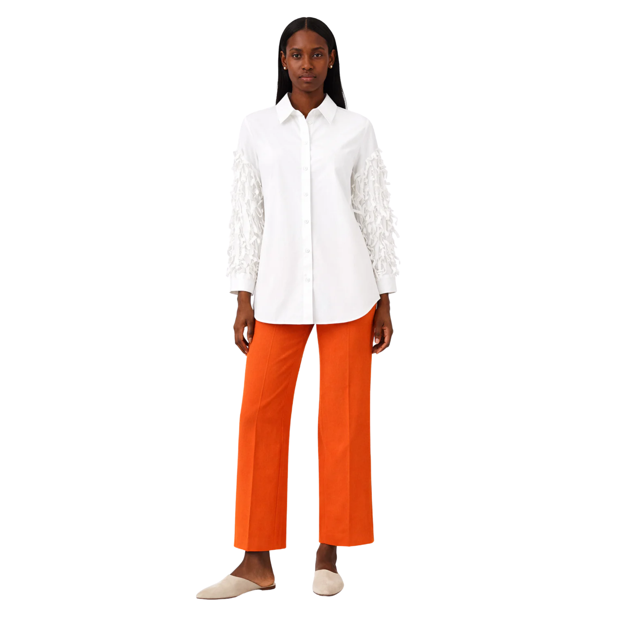 OVERSIZED SLEEVE’S FRINGE SHIRT (فستان)"NELLY"
