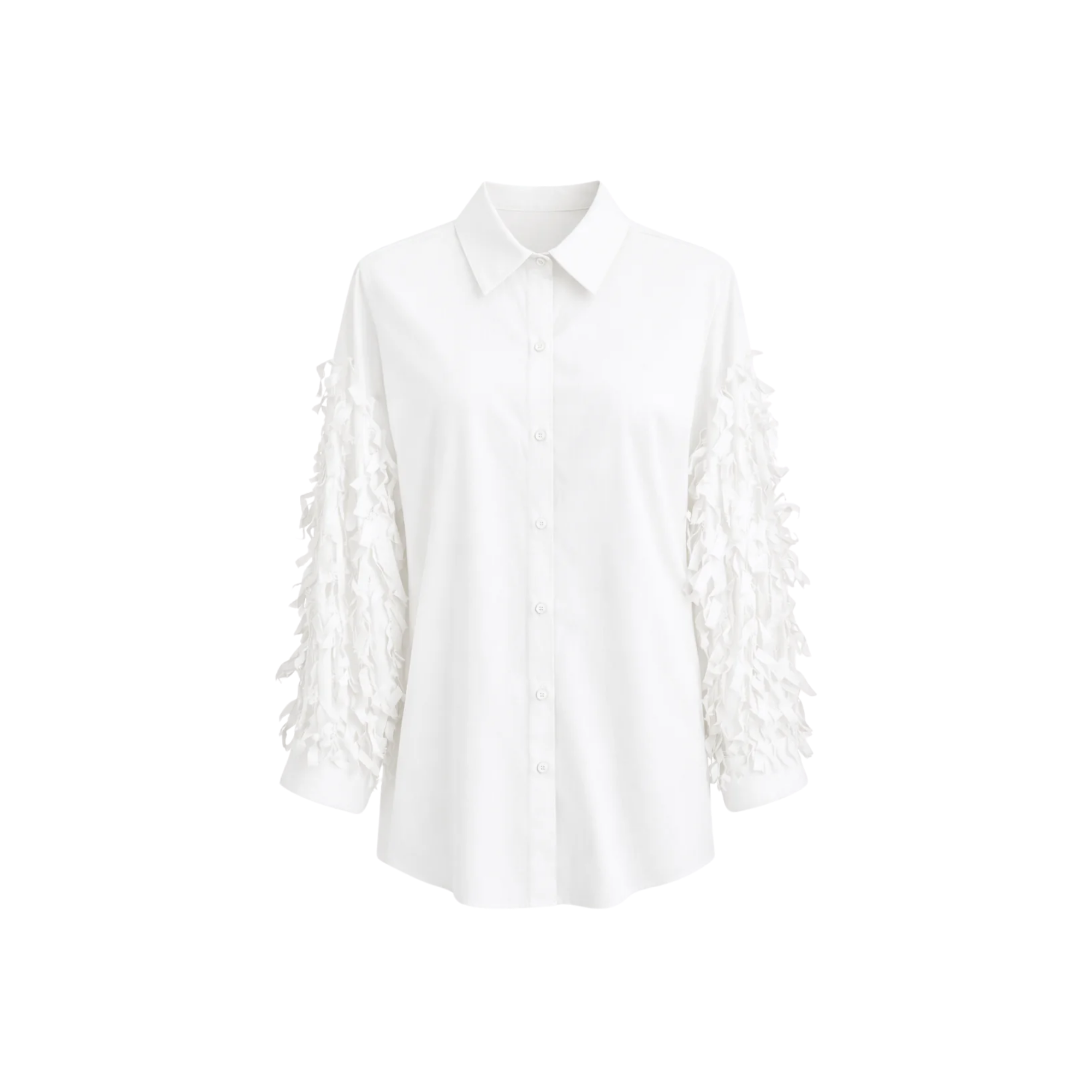 OVERSIZED SLEEVE’S FRINGE SHIRT (فستان)"NELLY"