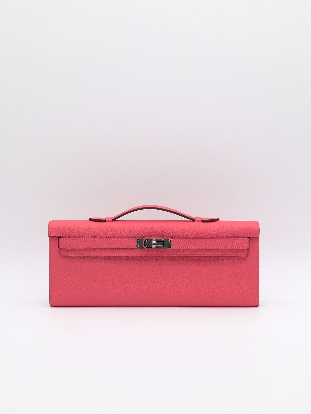 Hermès Kelly Cut Rose Azalee Epsom Palladium Hardware