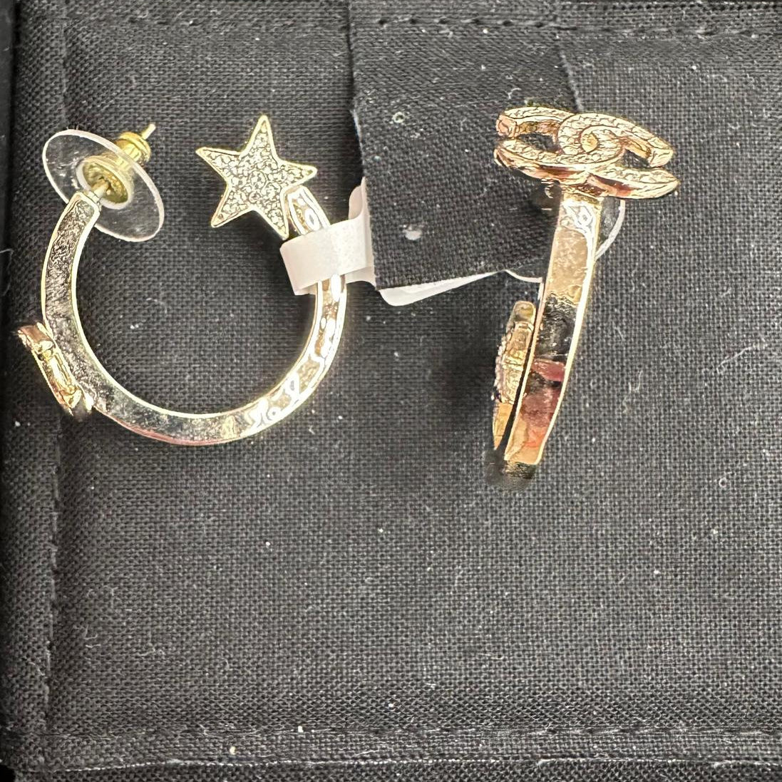 Chanel CC Hoops with Stars