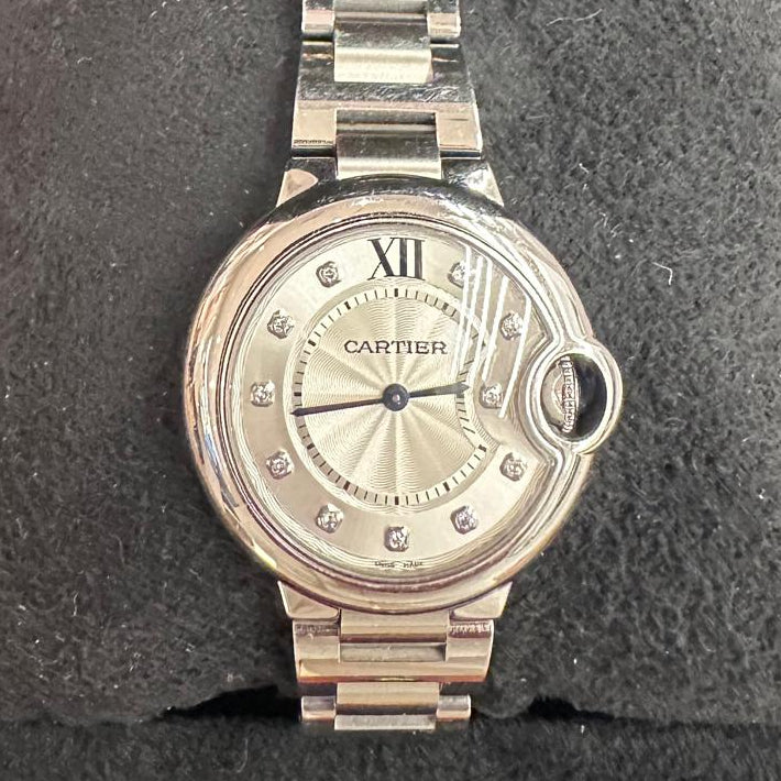 Cartier Balloon Belu 34mm Diamond Numbers