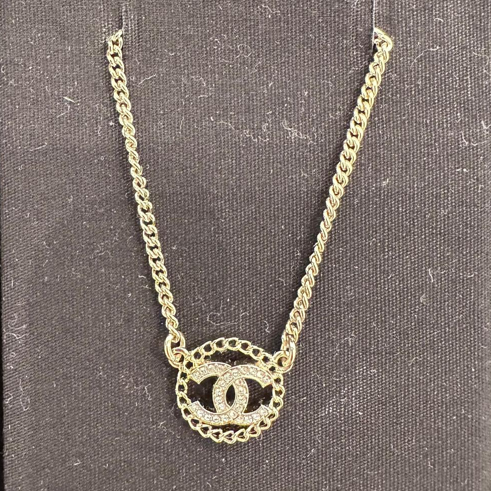 Chanel CC Diamente Gold Necklace