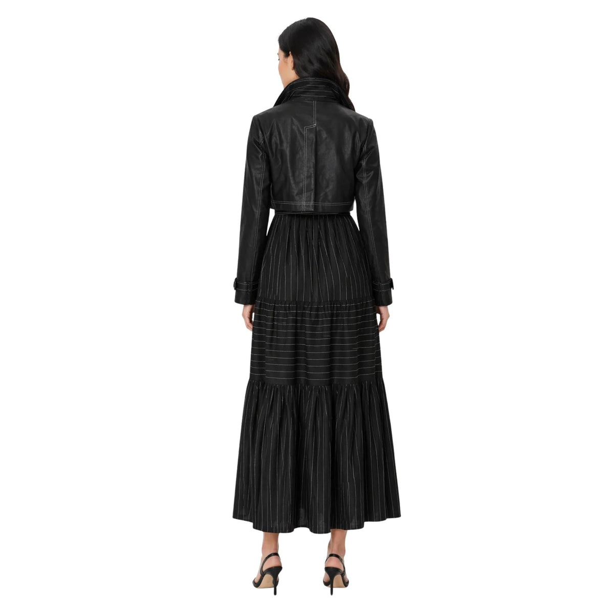PINSTRIPE TRENCH DRESS (فستان) “SEOUL”