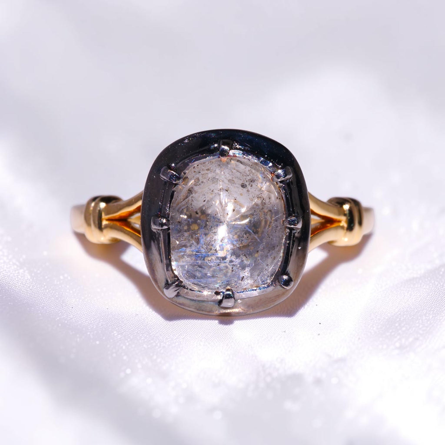 Diamond Polki Solitaire Ring