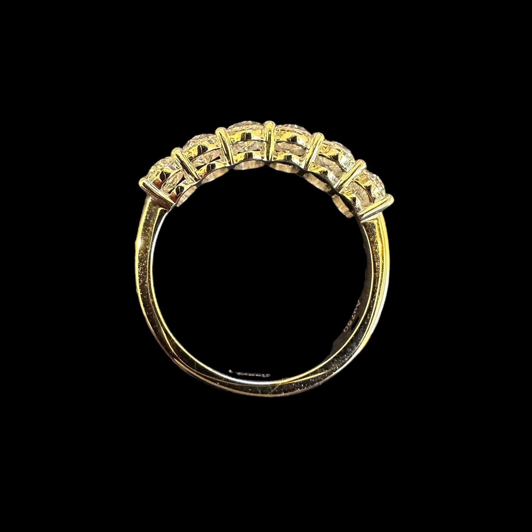 GIA Certified Eternity Ring with Oval Cut Diamonds 1.84ct