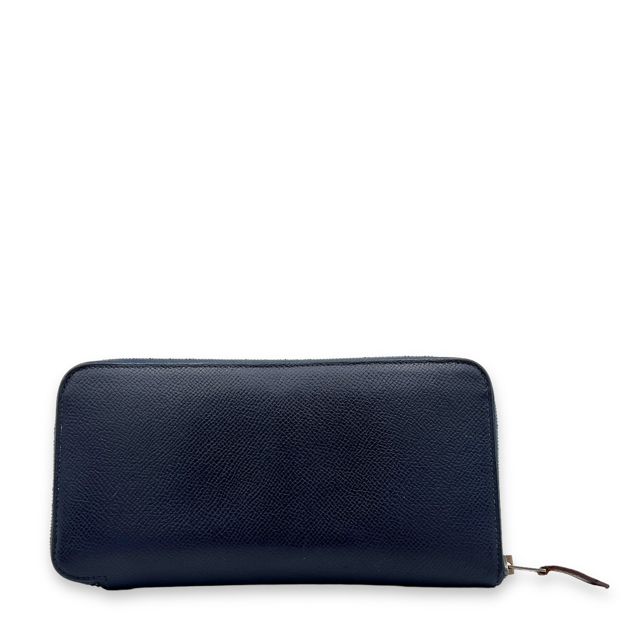 Hermès Silk In Long Blue in Epsom, Palladium hardware S2407019CH