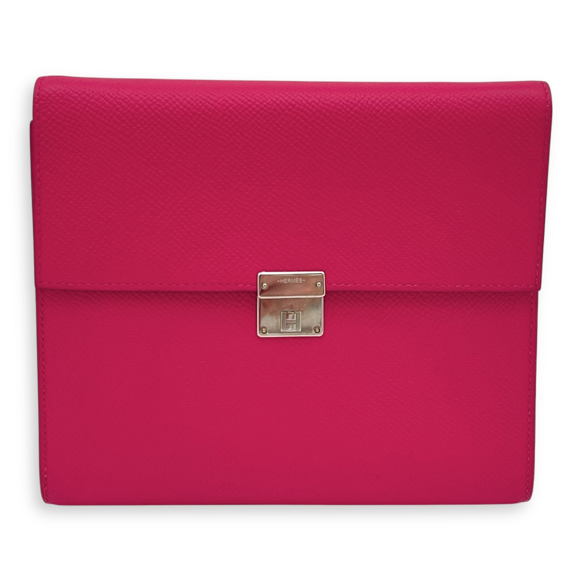 Hermès Clic Rose Extreme Shoulder Bag in Epsom, Palladium hardware S2509-007809AN