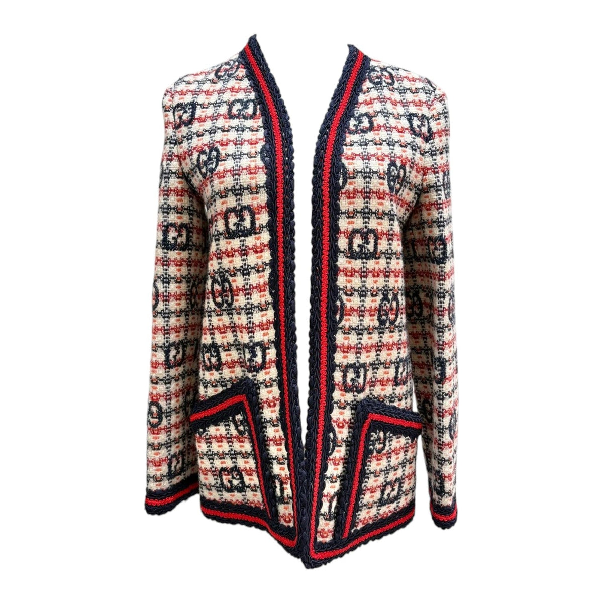 Gucci Multi-colour Tweed Jacket - Size 36