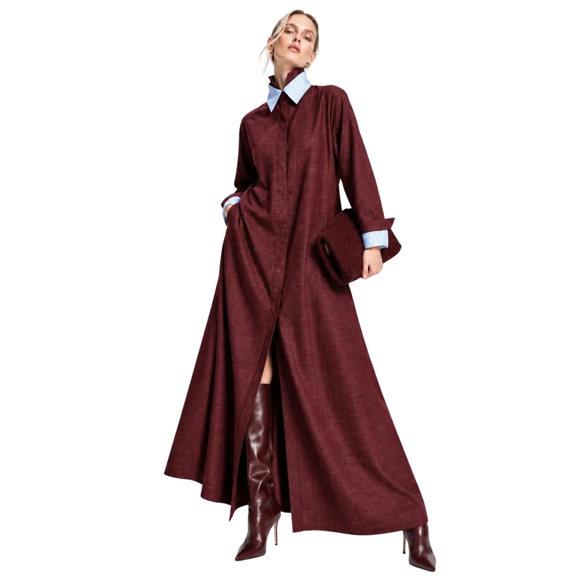 STATEMENT A-LINE SHIRT DRESS فستان “MASHA”
