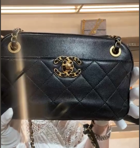 Chanel 19 Camera Bag Black Bag