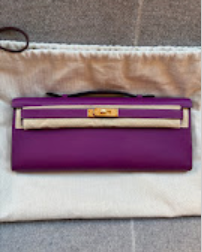 Hermes Kelly Cut Vert Anemone GHW D Swift ALTC0480