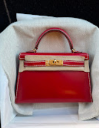 Hermes Mini Kelly Rouge Piment GHW K box ALTC0487