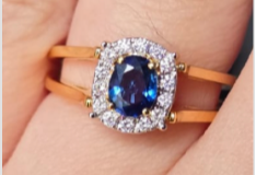 Ruby & Saphire 2 ways ring SKH1106