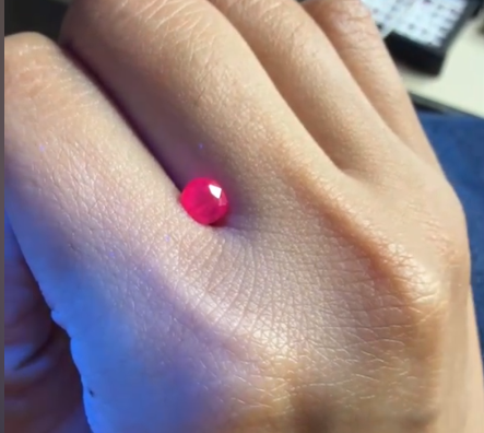 0.94ct Certified No Heat Jegdalek Ruby