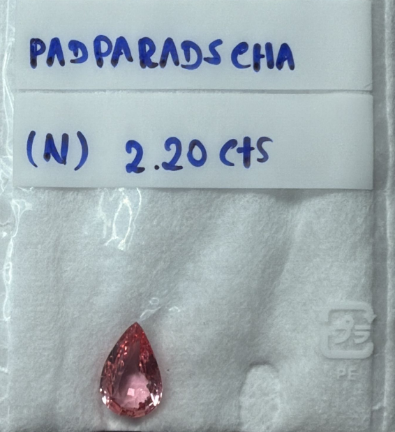 2.20 Carats Natural Unheated Lotus Colour Sunset Padparadcha King Sapphire MS 9039