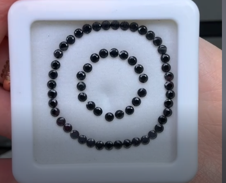 6.00ct Black Spinel Lot DXBCS3309