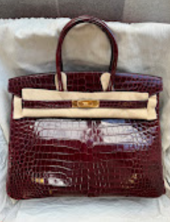 Hermes Birkin 35 Bourgogne ghw Square R Shiny ALTC0700