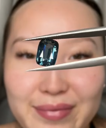 2.56ct Blue Spinel Cushion DXBCS1484