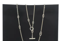 Hermès Farandole 120cm Silver Necklace in NA SYC143FR