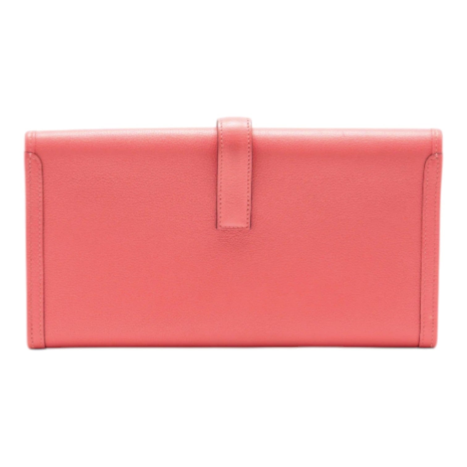 Hermes Jige Elan Clutch Evercolor Rose Azalee
