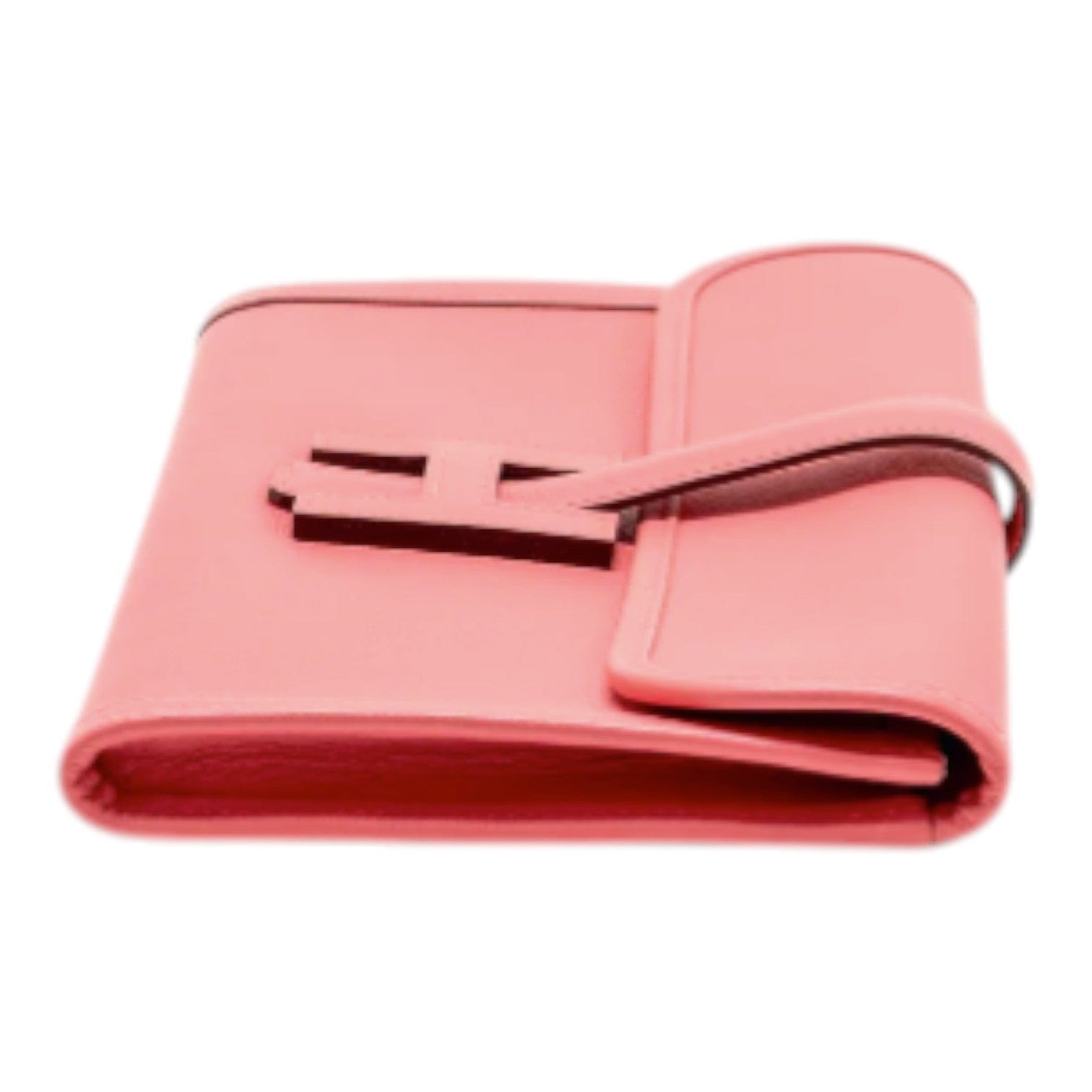 Hermes Jige Elan Clutch Evercolor Rose Azalee